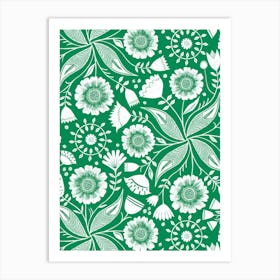 Green Botanical Art Print