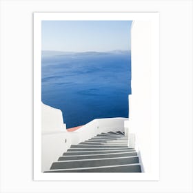 Santorini Stairway Art Print