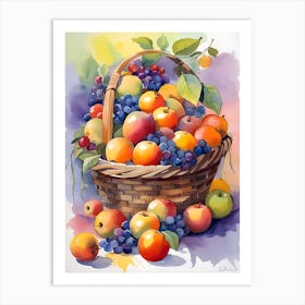 Basket Of Fruit 10 Art Print