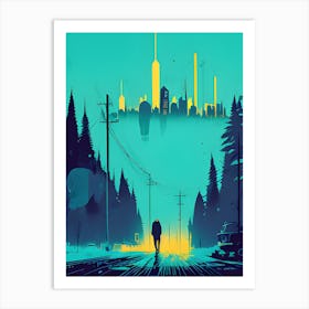 City At Night Art Print