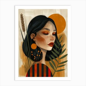 Asian Girl Art Print