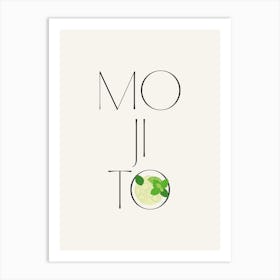 Mojito Cocktail Art Print