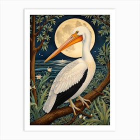 William Morris Pelican At Night Art Print