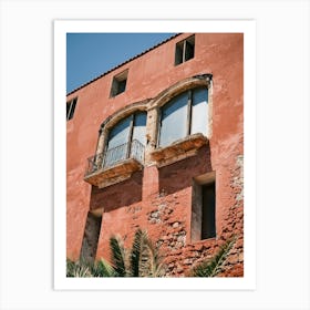 Red house in Eivissa // Ibiza Travel Photography Art Print