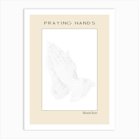 Ascii art Minimalist – Praying Hands – Albrecht Durer (1508) – Classic Painting Art Print