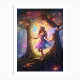 Fairy In The Forest 2 Art Print