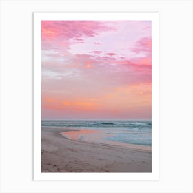 Sunset On The Beach 3 Art Print