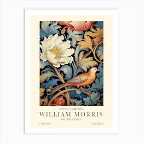 William Morris London Exhibition Poster Bird And Flower Art Print