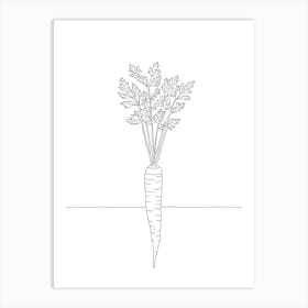 Carrot In A Vase Poster