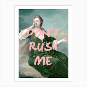 Emerald Green Don't Rush Me Altered Office Art Print