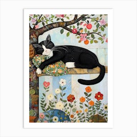 Lazy Cat Art Print