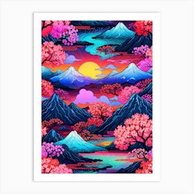 Japanese Pattern Art Print