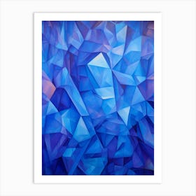 Colourful Abstract Geometric Polygons 1 Art Print
