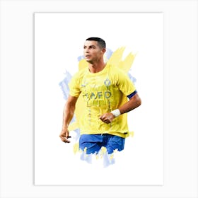 Ronaldo Al Nassr Painting Art Print