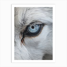 Tundra Wolf Eye 3 Art Print