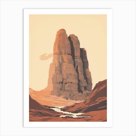 Greme National Park Art Deco 4 Art Print