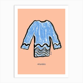 Suéteres del zodiaco | Acuario Art Print