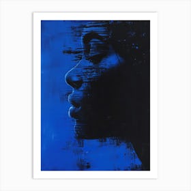 'Blue' Lady Art Print