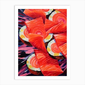 Sushi Oil Painting 7 Art Print
