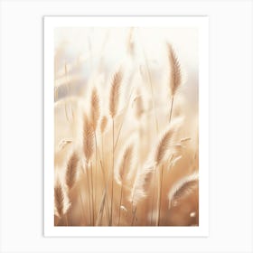 Boho Dried Flowers Fountain Grass 2 Art Print