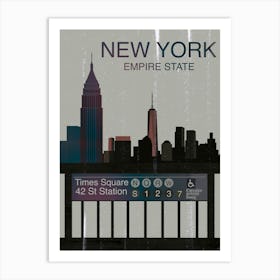 New York Empire State 1 Art Print