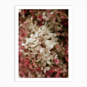 Pink Hydrangeas Flowers Oil Painting Art Print