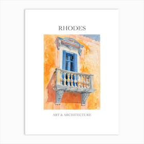 Rhodes Travel And Architecture Poster 4 Art Print