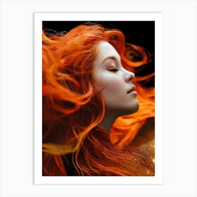 Fiery Girl Art Print