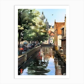 Bruges Canal Art Print