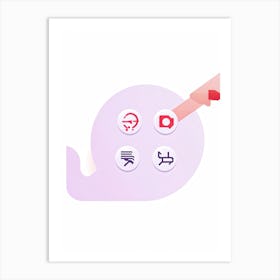 Chinese App Icons Art Print