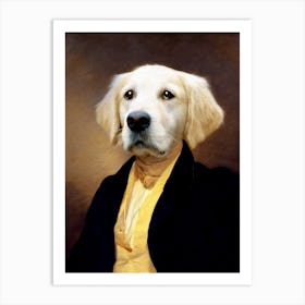 Delicious Golden Arie Dog Pet Portraits Art Print