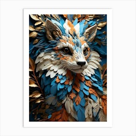 Paper Fox Art Print