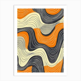 Abstract Wave Pattern 8 Art Print