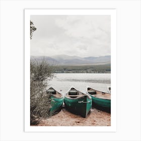 Fishing Canoes Art Print