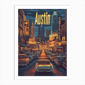 Aihrgdesign A Classic 1960s Travel Poster For Austin Showcasi 931d8e1a Ae8e 4848 Bf33 E457c860808b 2 Art Print