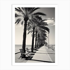 Cannes, France, Photography In Black And White 1 Art Print