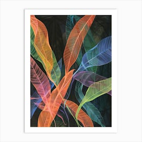 Colorful Leaves Art Print