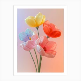 Dreamy Inflatable Flowers Poppy 1 Art Print