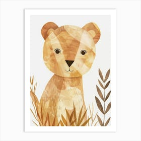 Charming Nursery Kids Animals Lion 1 Art Print