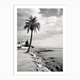 Santa Marinella, Italy, Black And White Photography 2 Art Print