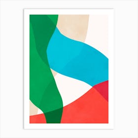 Colorful expressionist strokes 3 Art Print