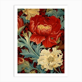 Floral Wallpaper 153 Art Print