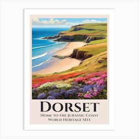 Dorset Jurassic Coast Art Print