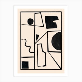 Modern Abstract Minimal Shapes 40 Art Print