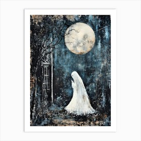 Ghost In The Moonlight Art Print