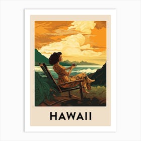 Vintage Travel Poster Hawaii 5 Art Print