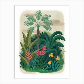 Tropical Jungle Illustration Art Print