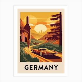 Vintage Travel Poster Germany 4 Art Print