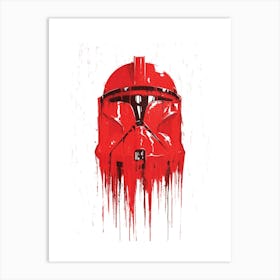 Star Wars Trooper paint drip Art Print