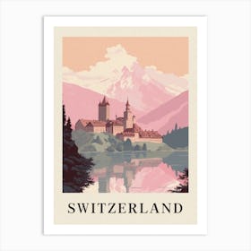 Vintage Travel Poster Switzerland 3 Art Print